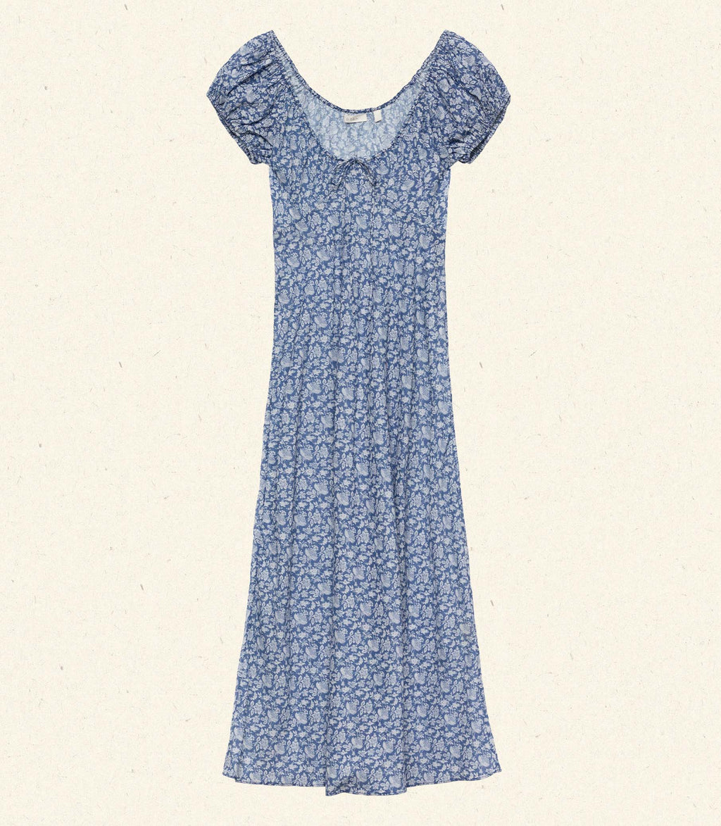 HMD -- SOFIA DRESS -- BLUE PORCELAIN TEA FLORAL