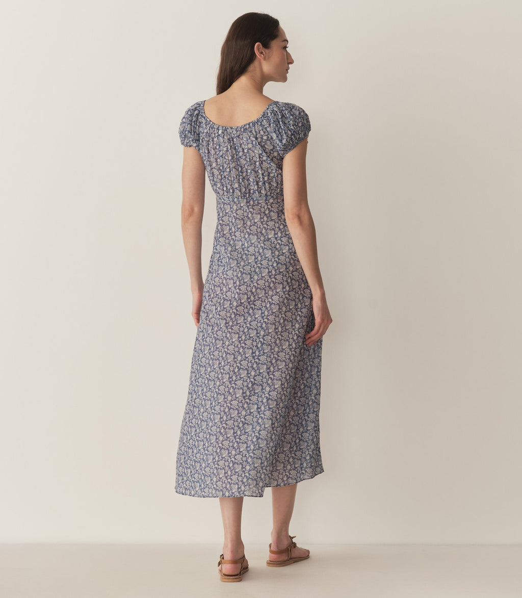 HMD -- SOFIA DRESS -- BLUE PORCELAIN TEA FLORAL