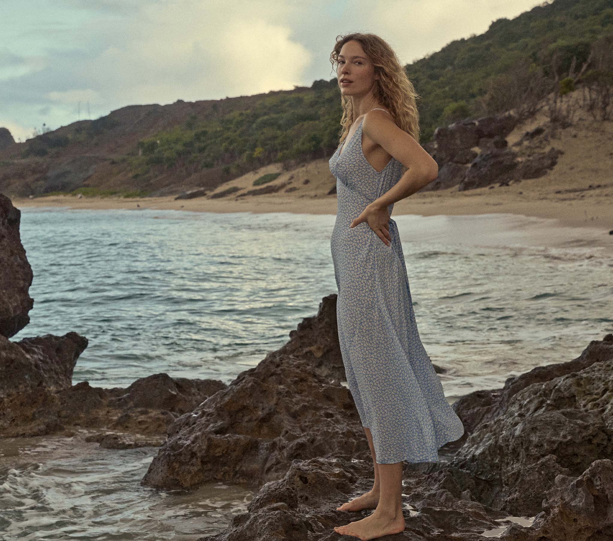 HMD -- SONIA DRESS -- CERULEAN HILLSIDE BLOOM