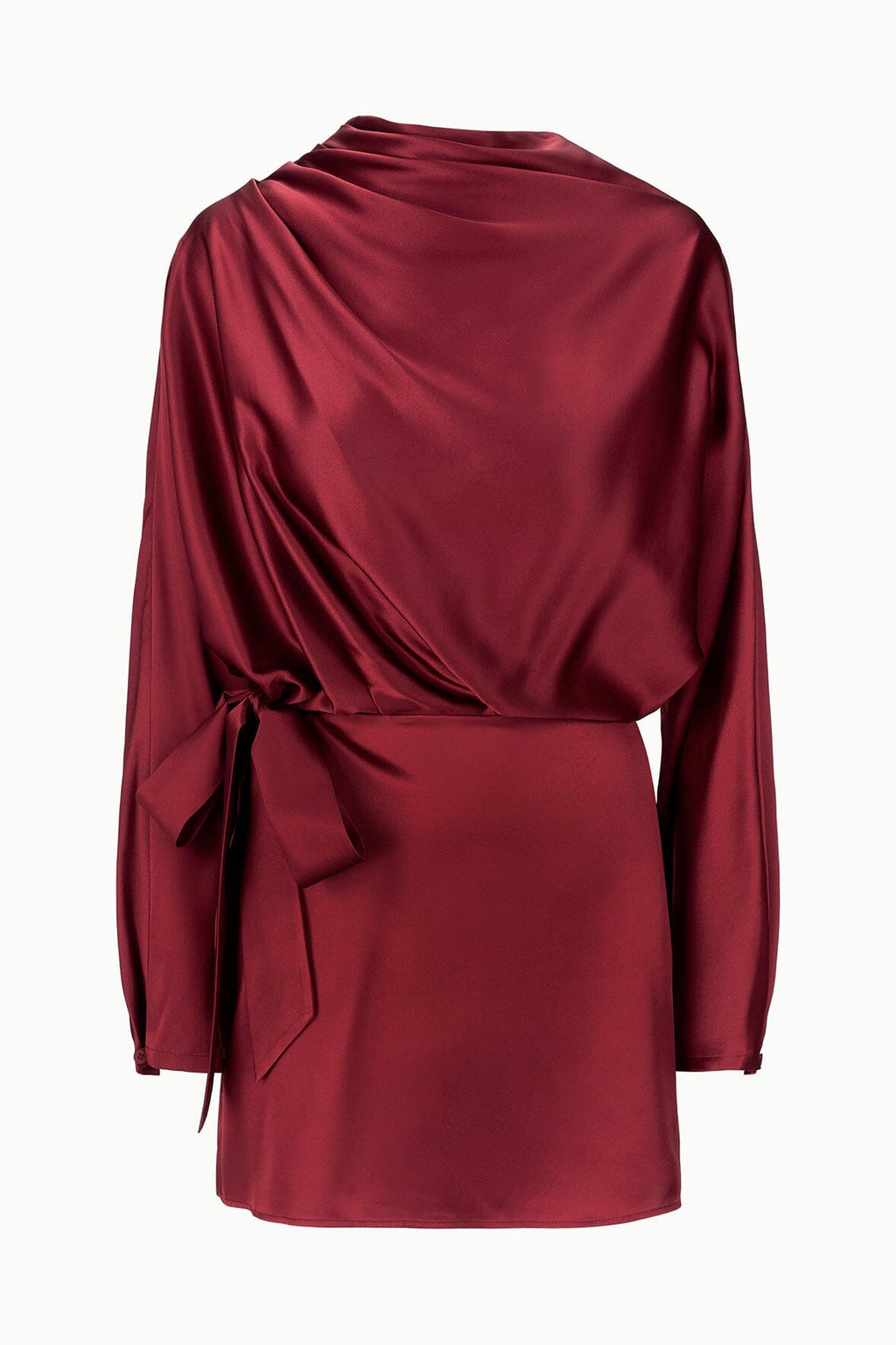 PHOEBE SILK MINI DRESS | SANGRIA