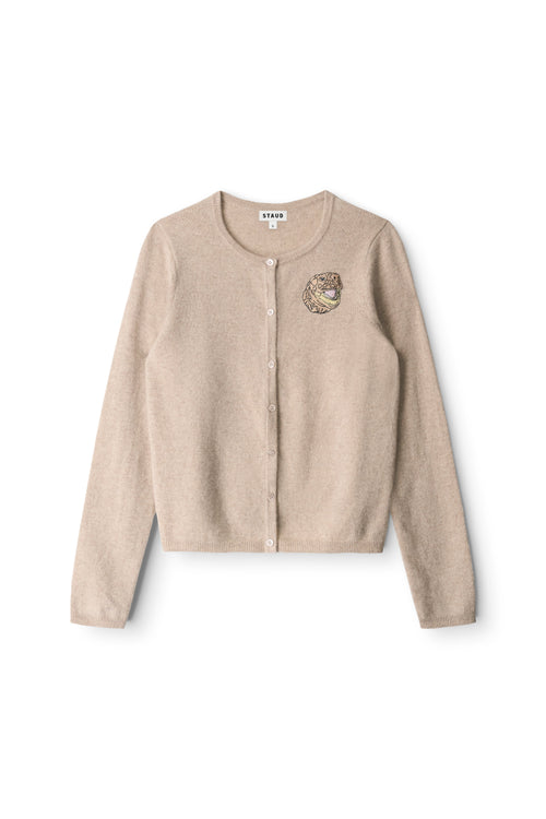 CUSTOM STAUD x C.BONZ MIDNIGHT CASHMERE CARDIGAN | STONE