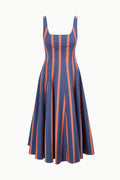 WELLS DRESS | RAILROAD STRIPE
