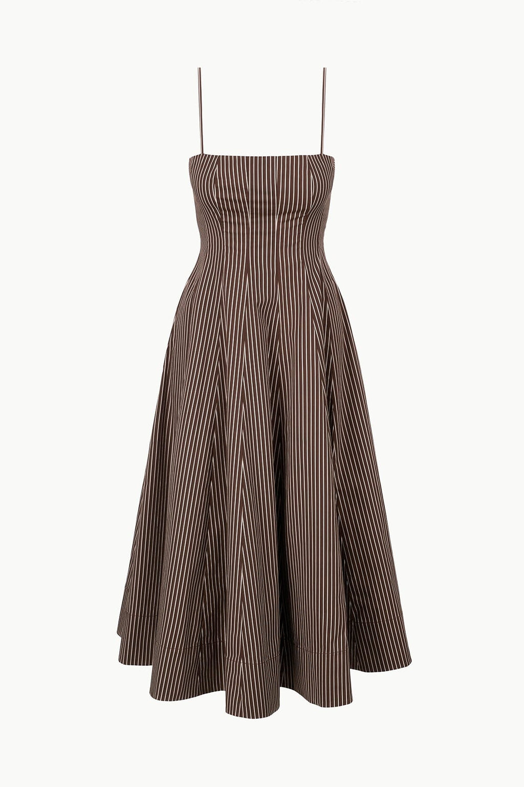 WYLIE DRESS | DARK OAK MICRO STRIPE