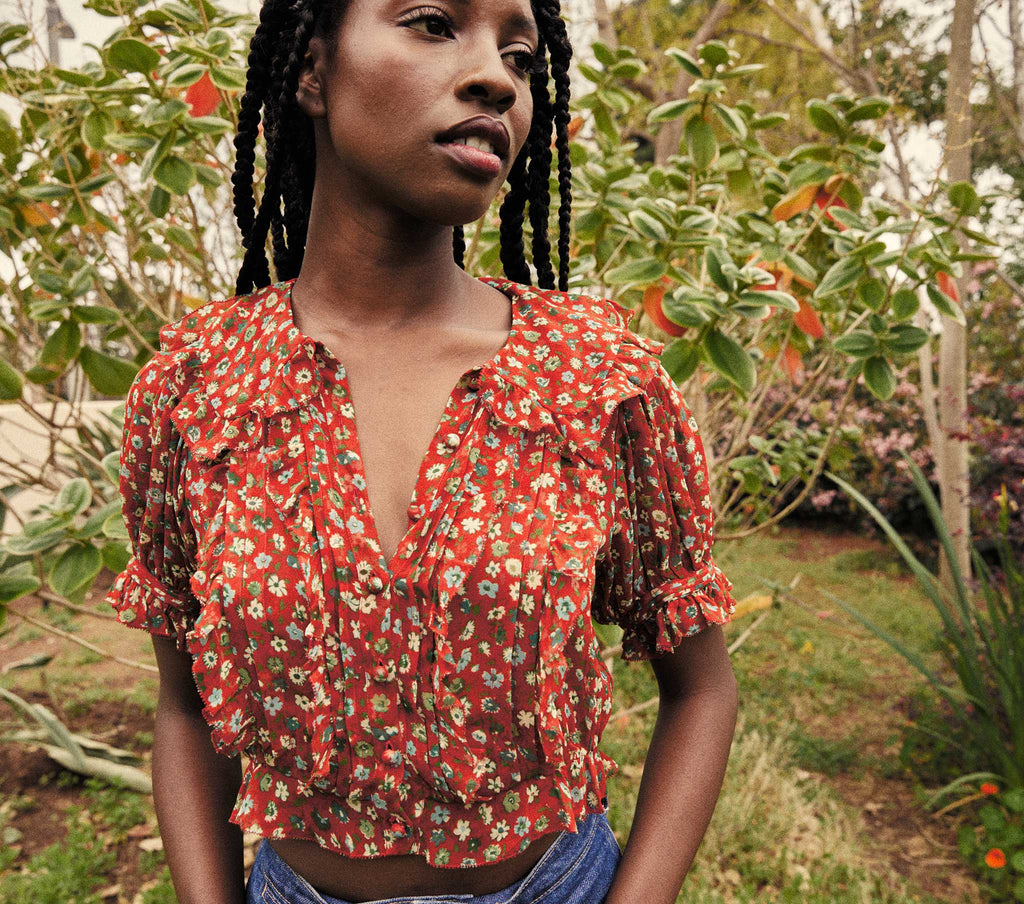 HMD -- SELMA TOP -- ROUGE TASHA GARDEN