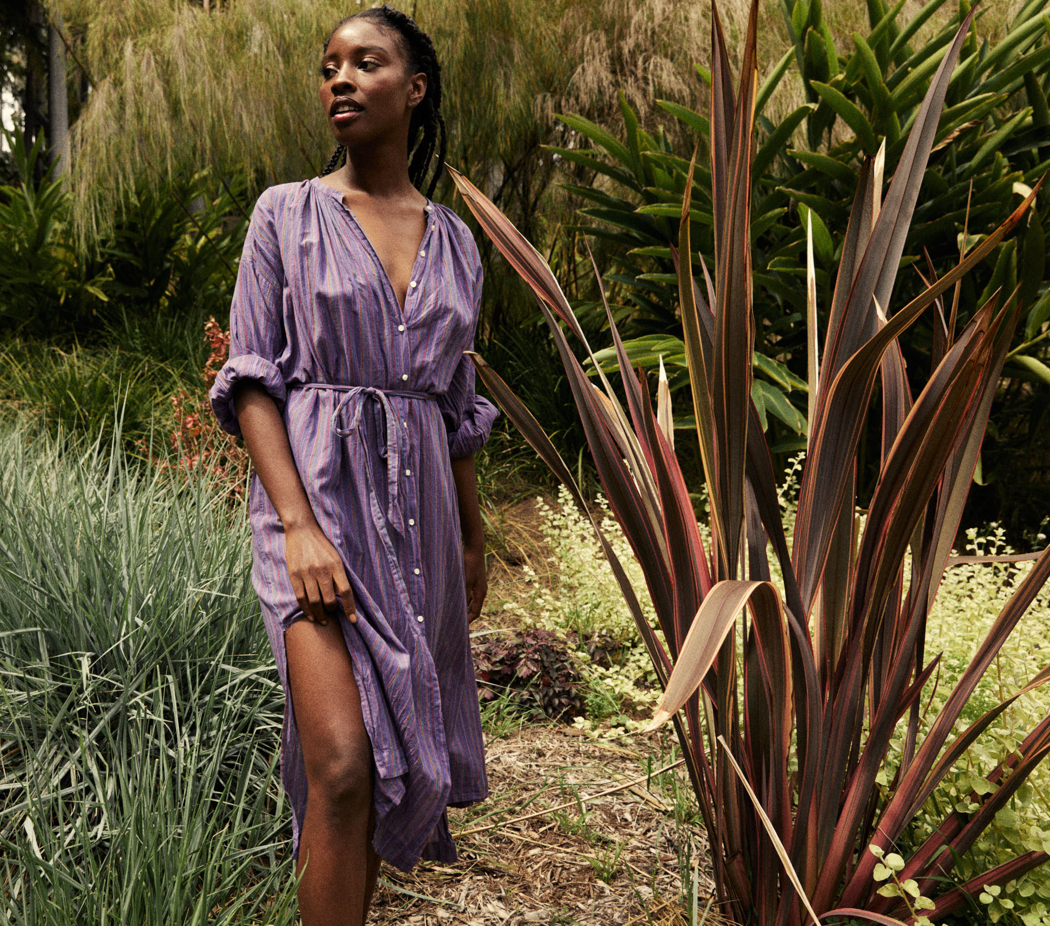 HMD -- JOAN DRESS -- ISLA STRIPE
