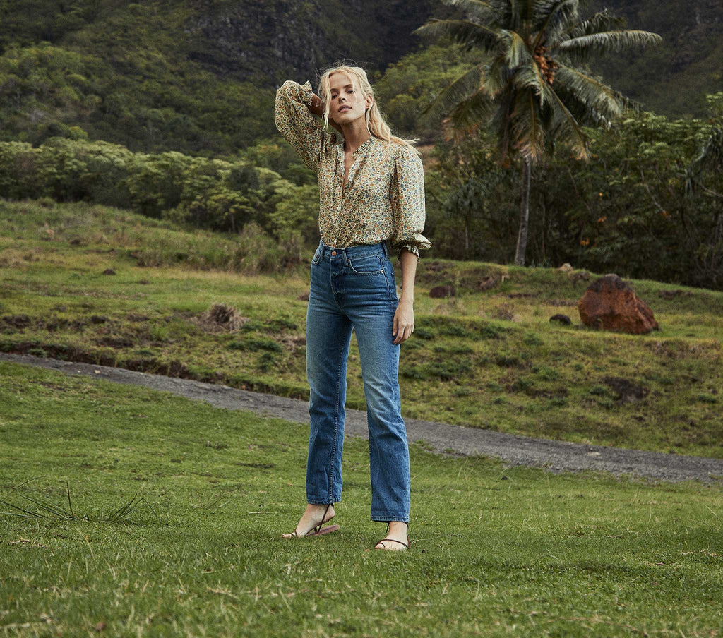 HMD -- SWAN TOP -- SUNSHINE POPPY BELL FLORAL