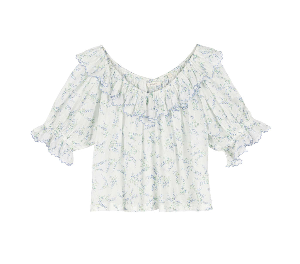 HMD -- SAMARA TOP -- BLANC BLUEBELL BALLAD