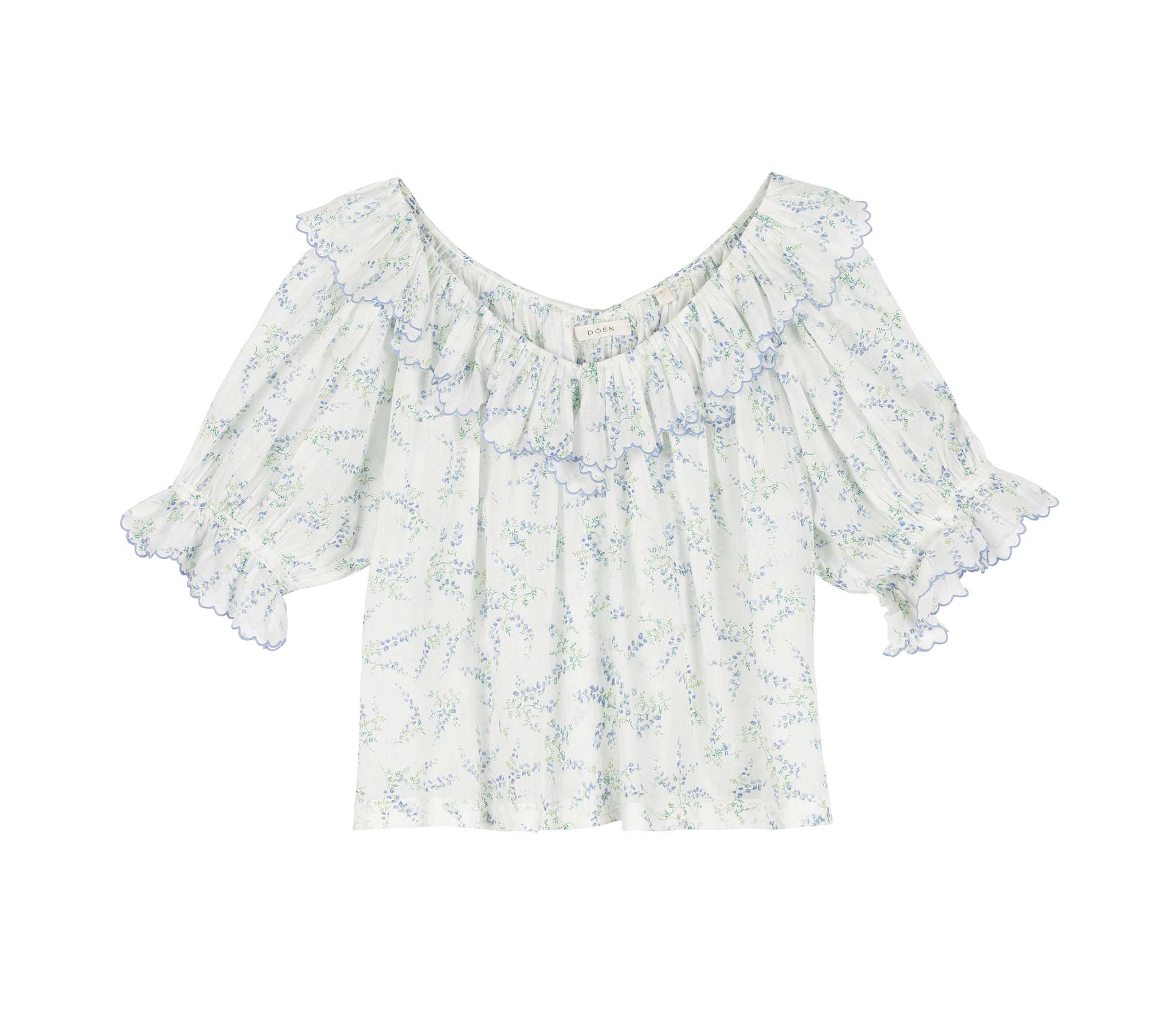 HMD -- SAMARA TOP -- BLANC BLUEBELL BALLAD