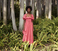 HMD -- SOL DRESS -- TEA ROSE SWISS DOT