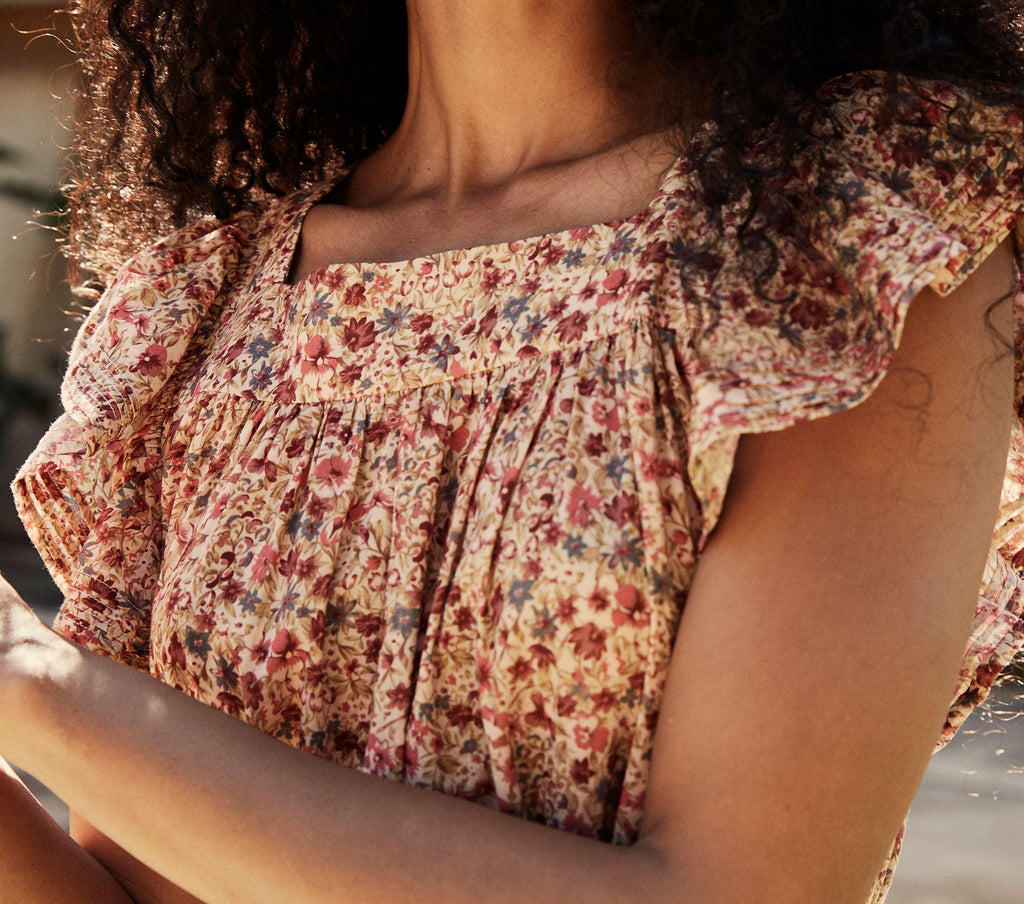 HMD -- SONNET DRESS -- PINK VALLEY FLORAL