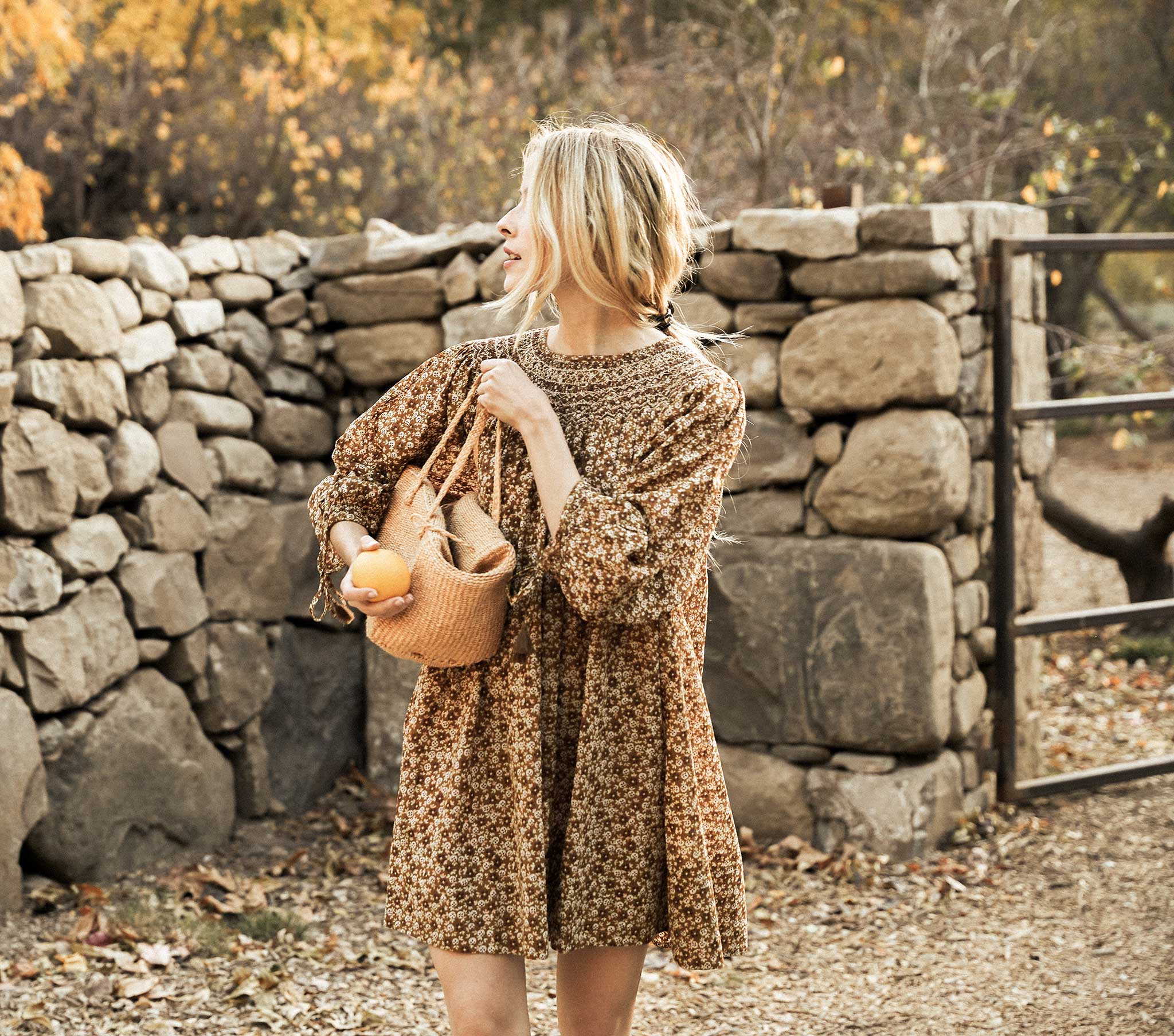 HMD -- THEDA DRESS -- GOLDEN MESA FLOR
