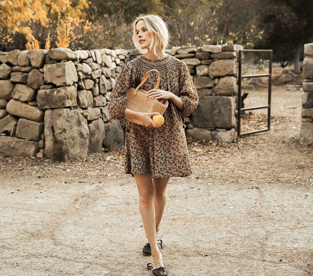 HMD -- THEDA DRESS -- GOLDEN MESA FLOR