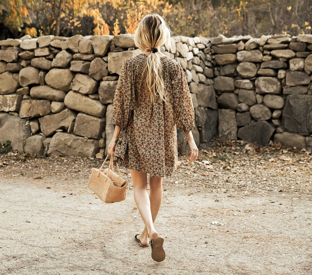 HMD -- THEDA DRESS -- GOLDEN MESA FLOR