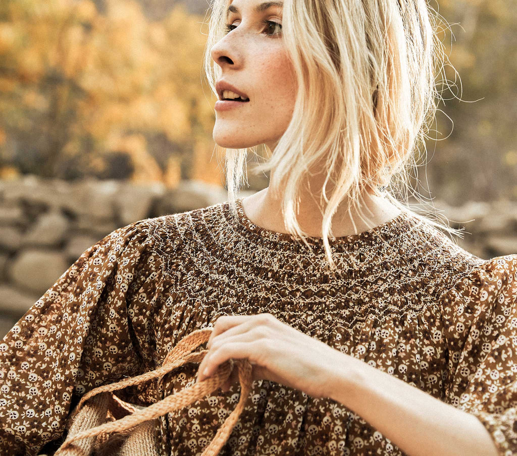 HMD -- THEDA DRESS -- GOLDEN MESA FLOR