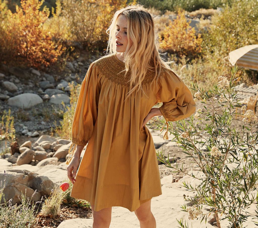 HMD -- THEDA DRESS -- WHEAT