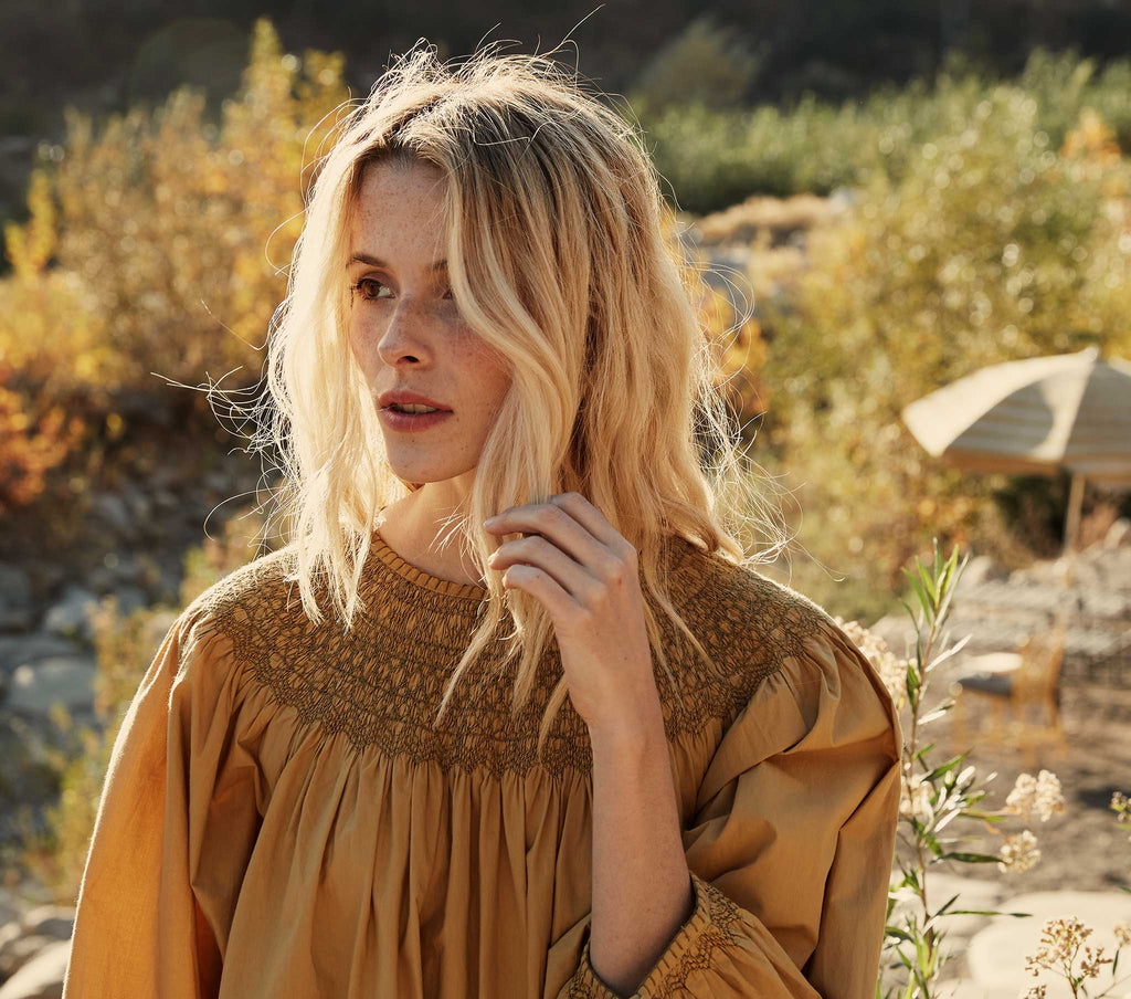 HMD -- THEDA DRESS -- WHEAT
