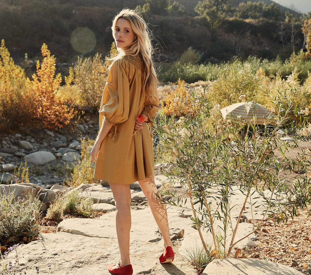 HMD -- THEDA DRESS -- WHEAT