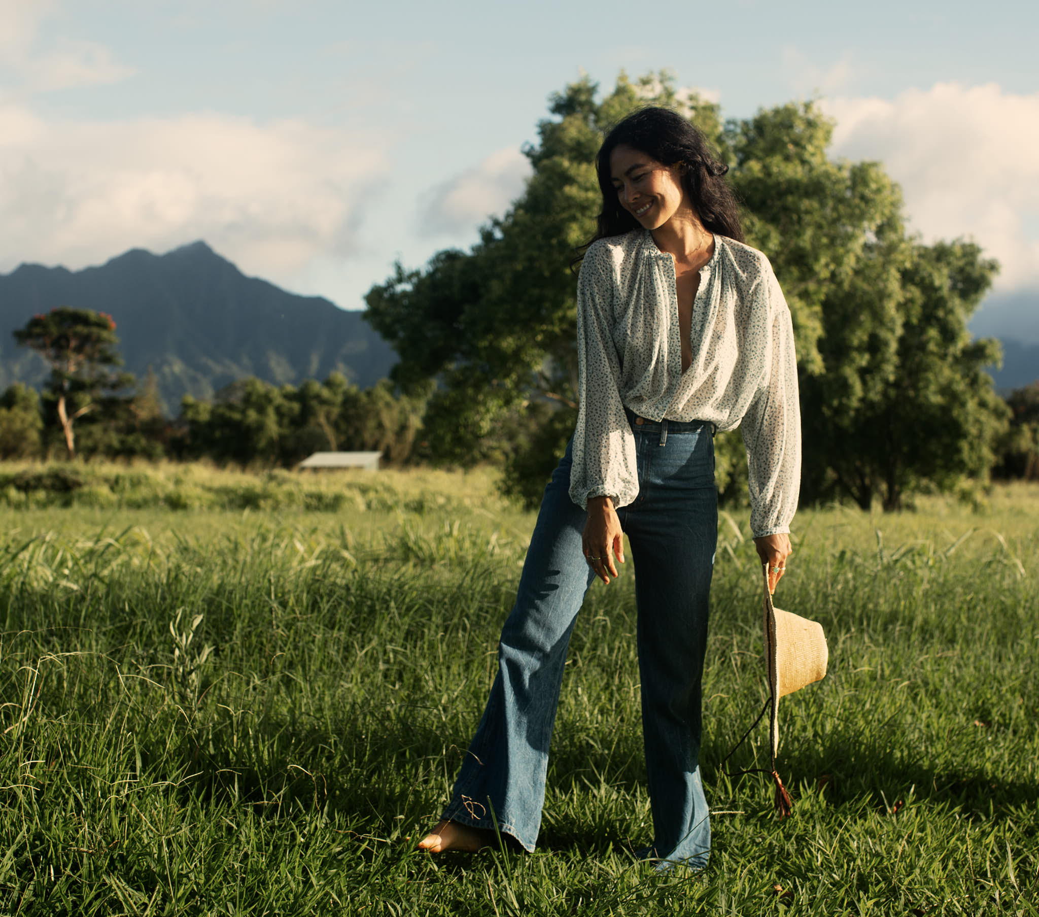 HMD -- THE JANE BLOUSE -- BLUE BABY KATE