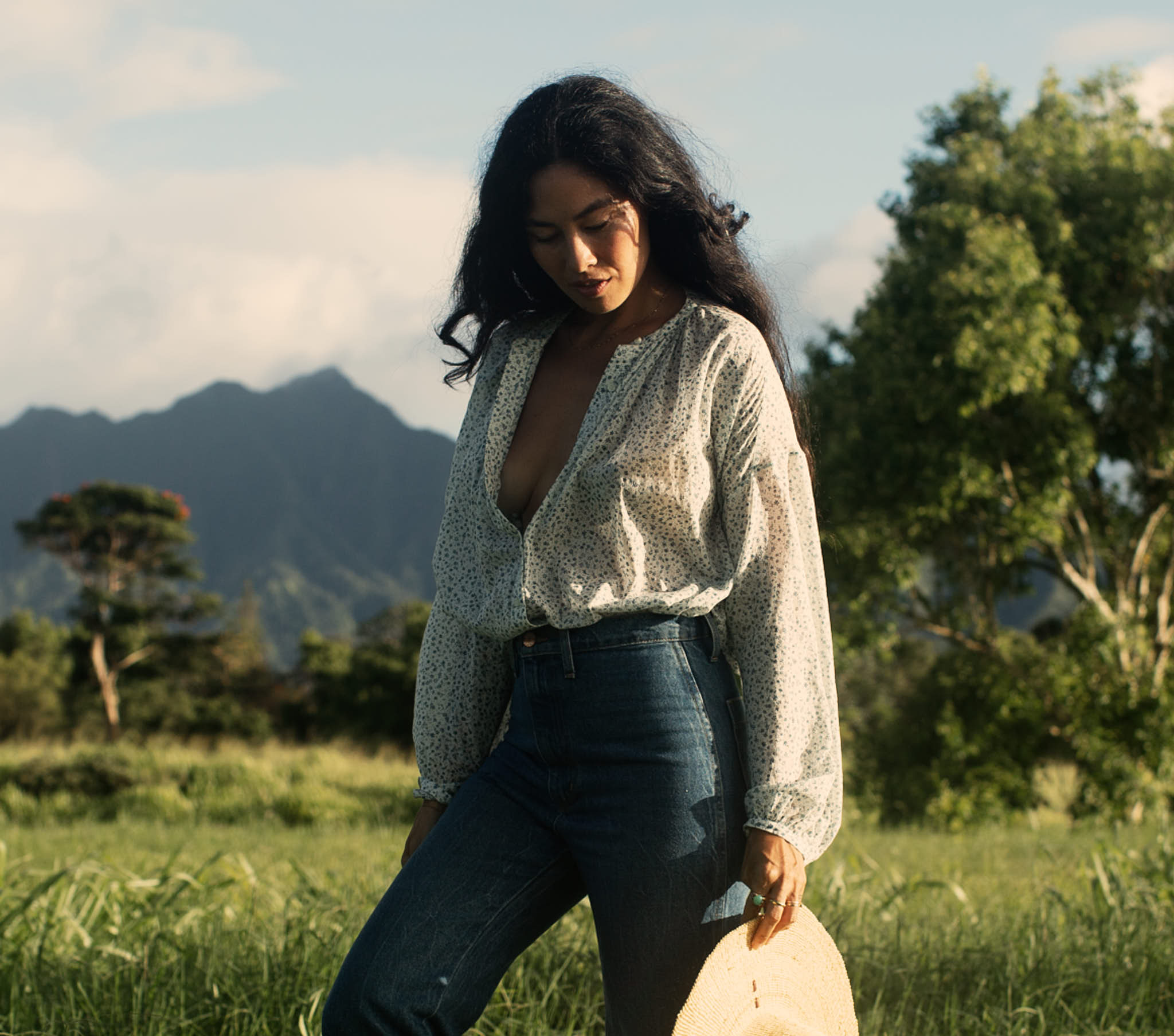 HMD -- THE JANE BLOUSE -- BLUE BABY KATE