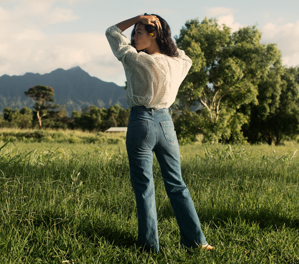 HMD -- THE JANE BLOUSE -- BLUE BABY KATE