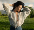 HMD -- THE JANE BLOUSE -- BLUE BABY KATE