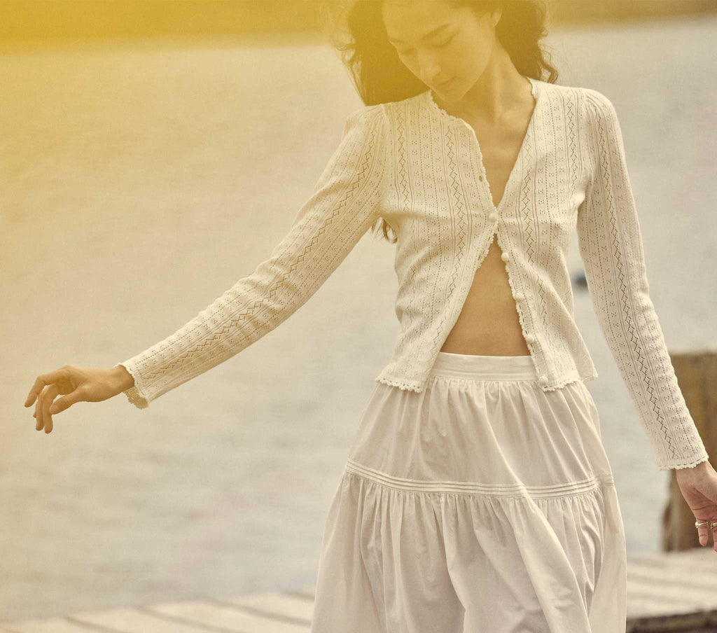 HMD -- VERSE CARDIGAN -- WHITE
