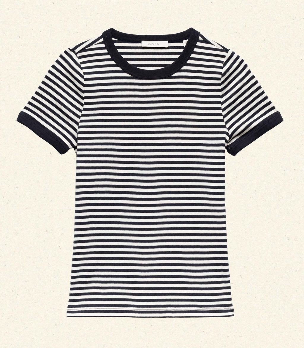 HMD -- VIVI TEE -- NAVY NANTUCKET STRIPE