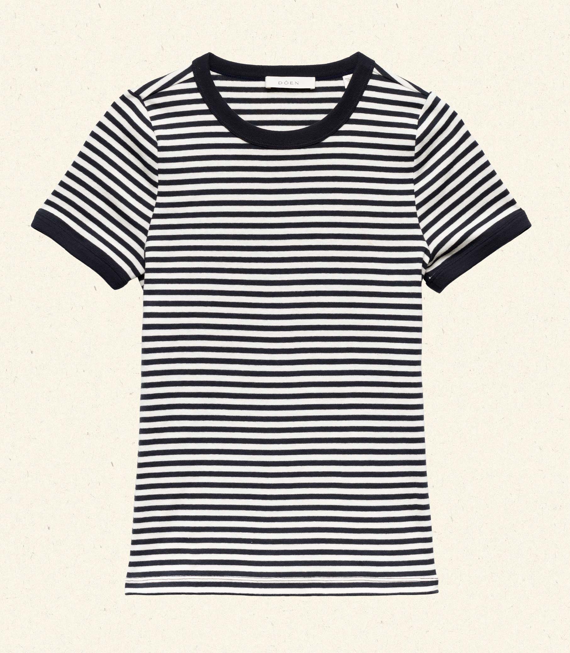 HMD -- VIVI TEE -- NAVY NANTUCKET STRIPE