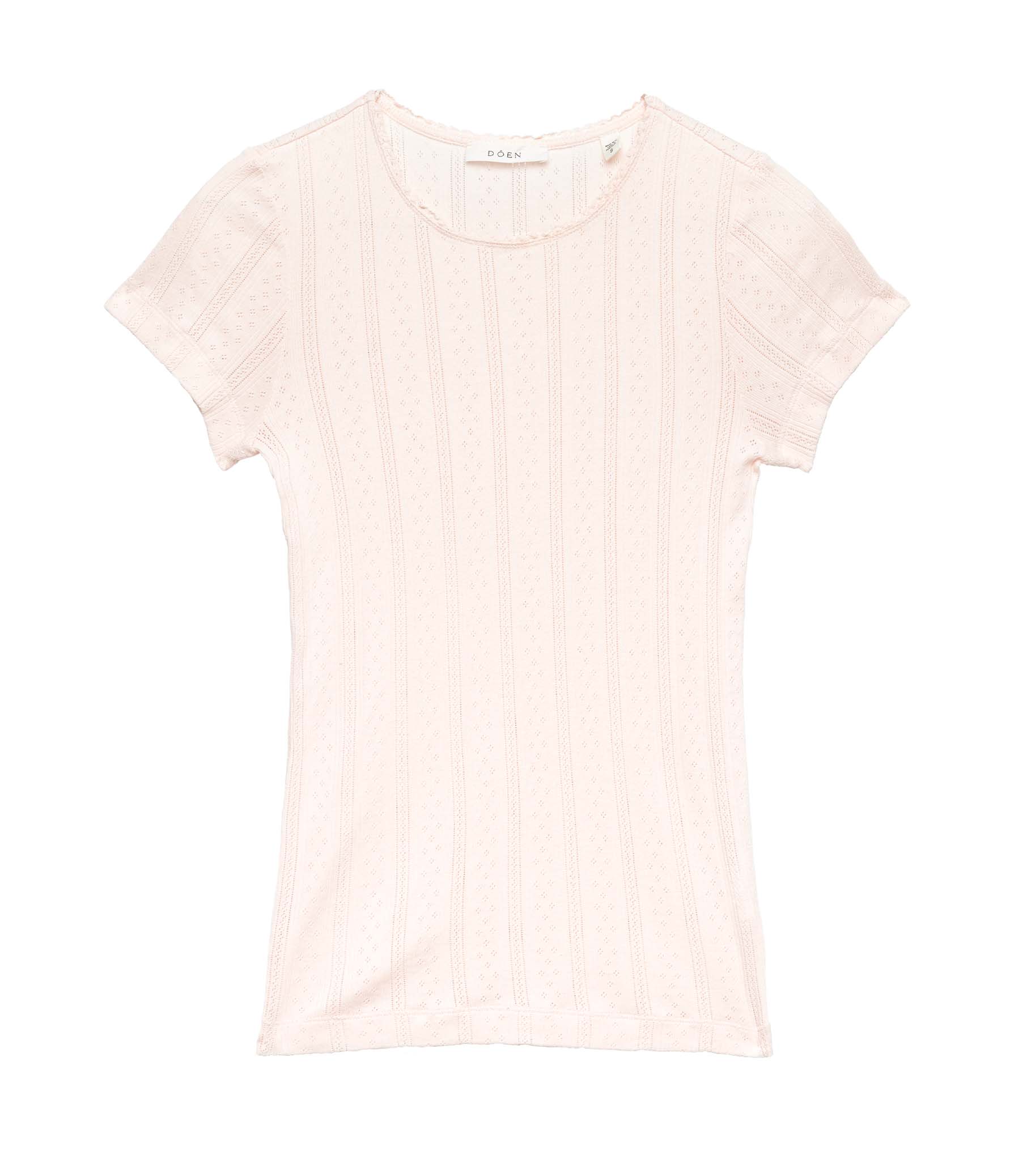 HMD -- VIVI TEE -- PETUNIA PINK QUELLE JOLIE POINTELLE