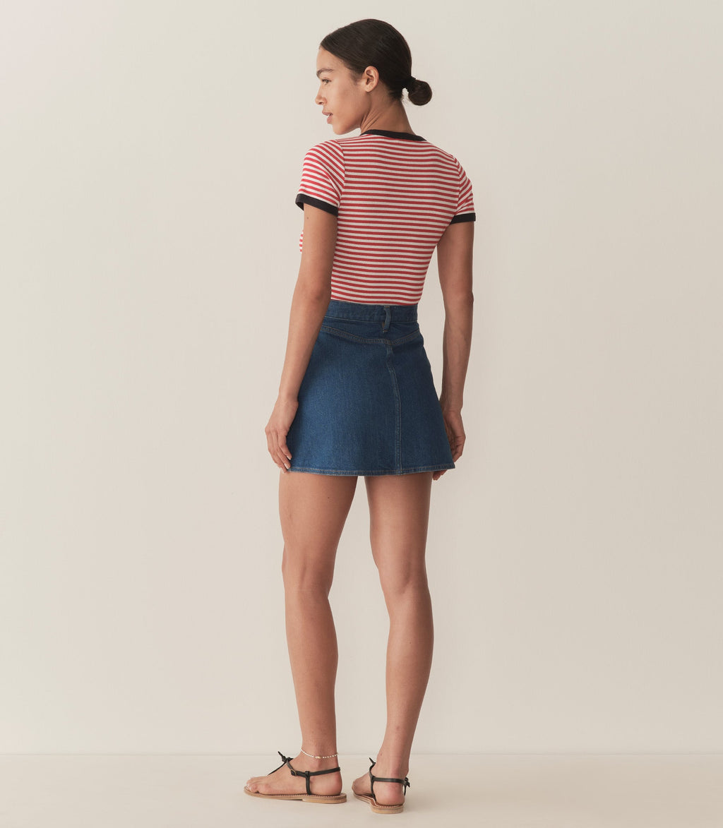 HMD -- VIVI TEE -- ROUGE NANTUCKET STRIPE