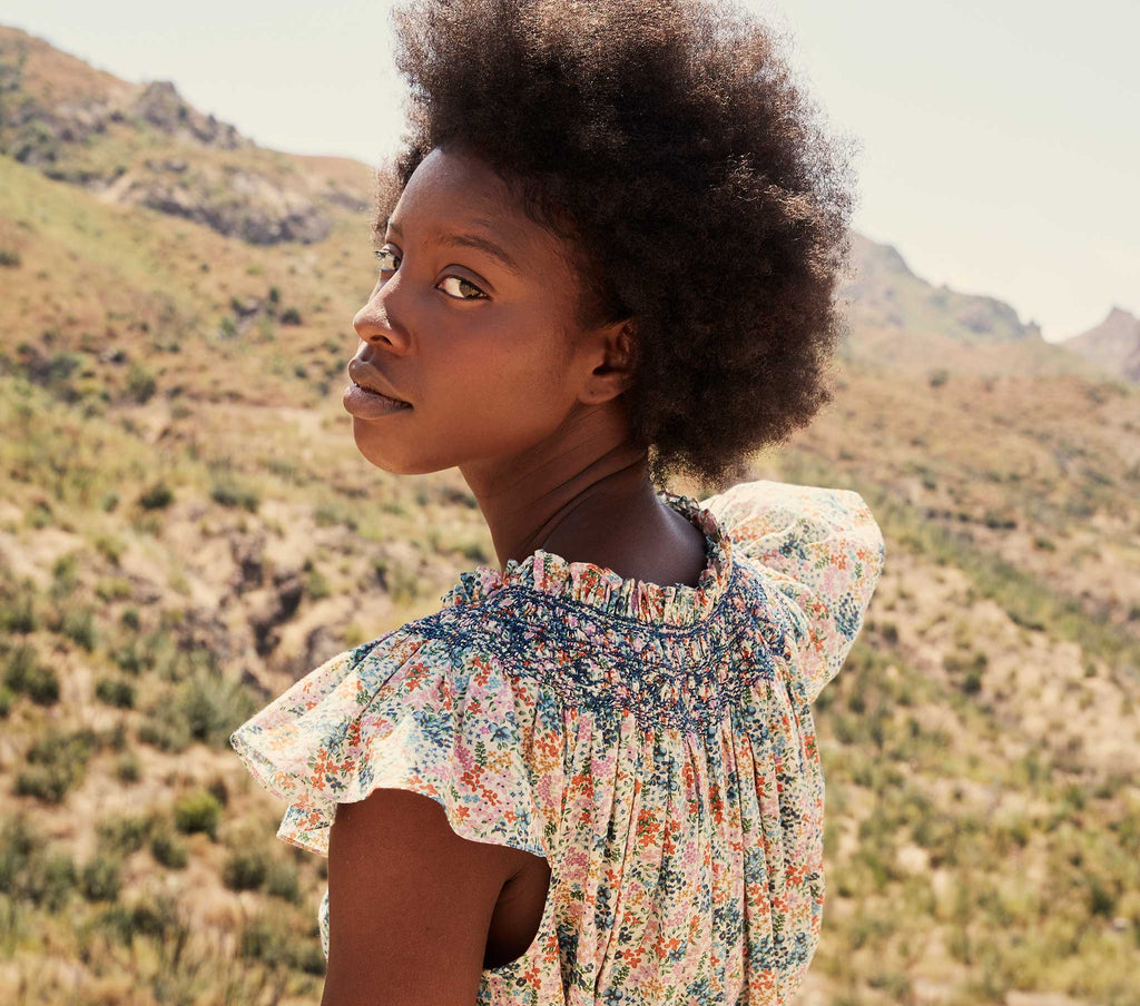 HMD -- VIOLETTA DRESS -- CREAM LADY BIRD FLORAL