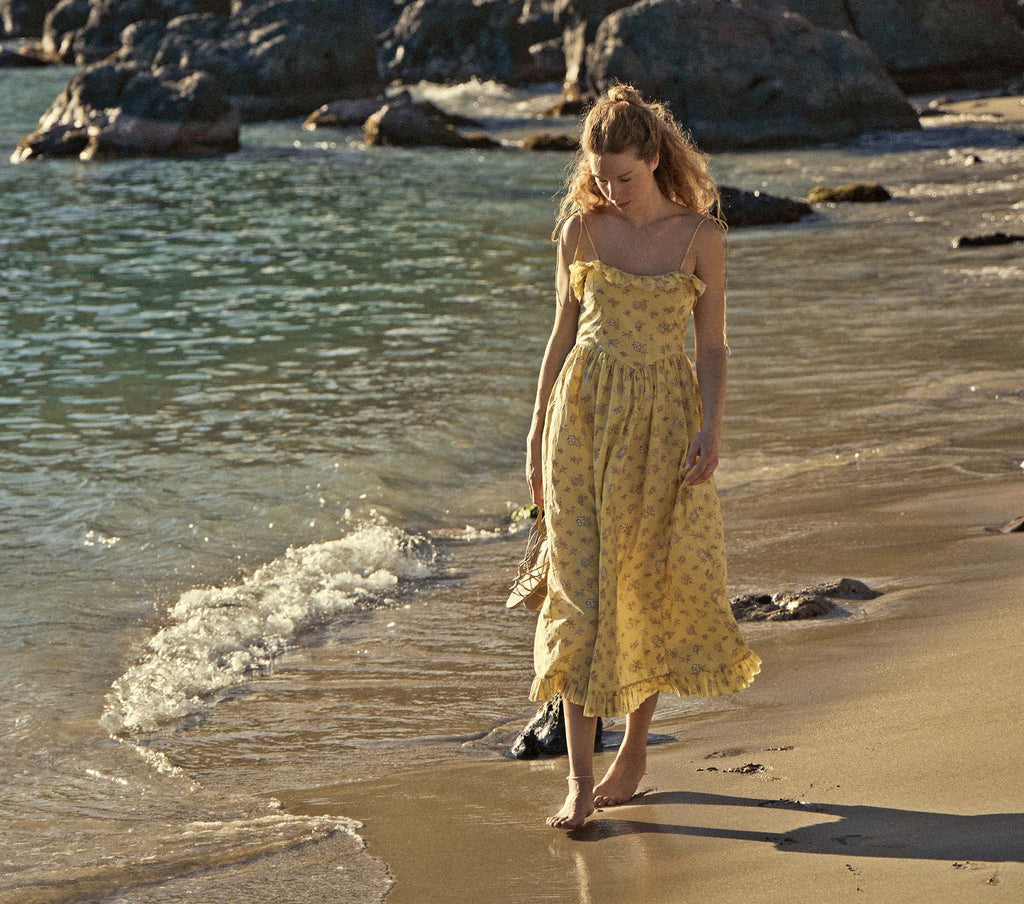 HMD -- WENDELIN DRESS -- SUNSHINE BOUTON DE ROSE