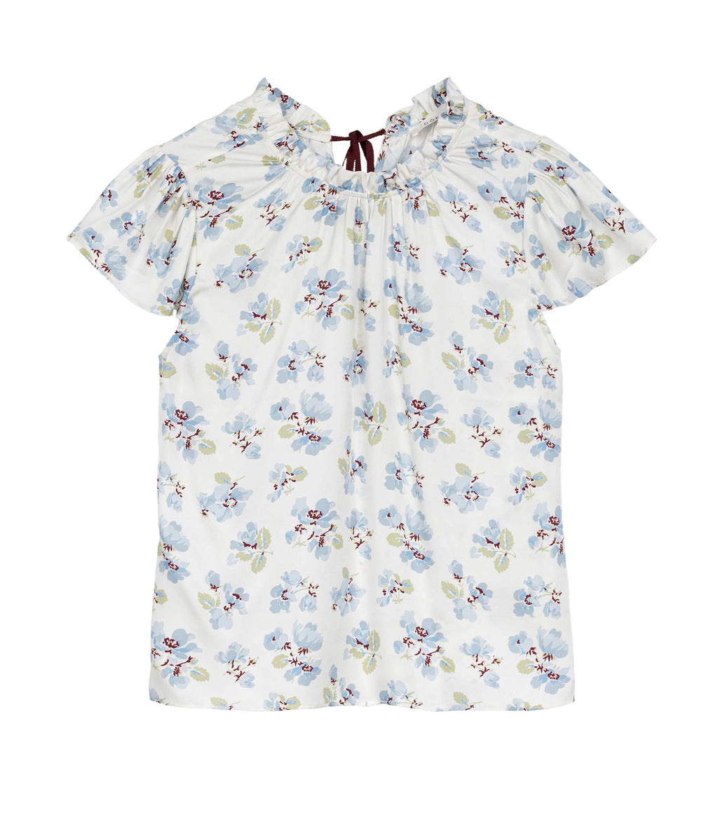 HMD -- YVIE TOP -- BLEU FROLICKING FLORAL