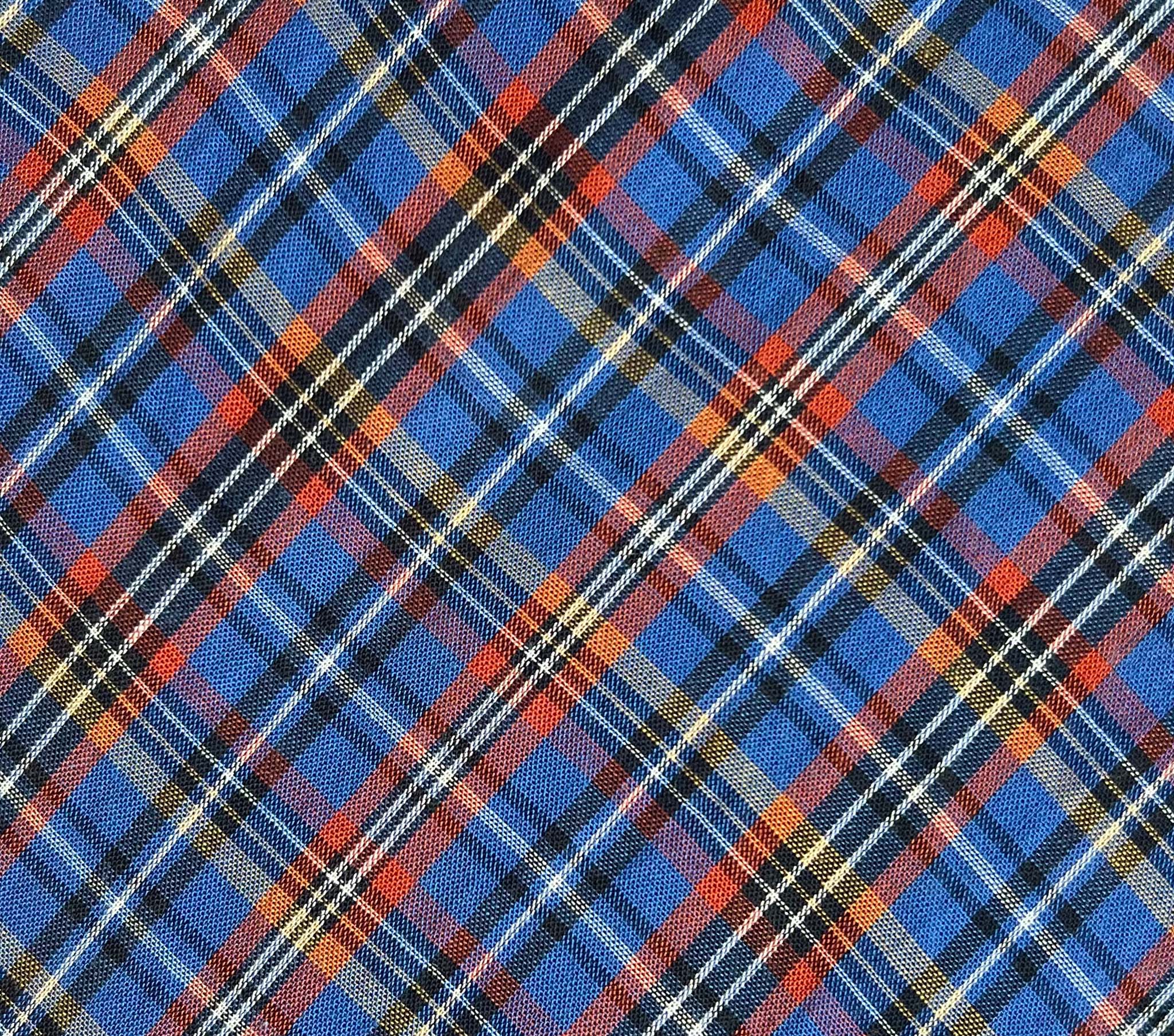 HMD -- ROSELLE TOP -- AZURE FRENCH PLAID