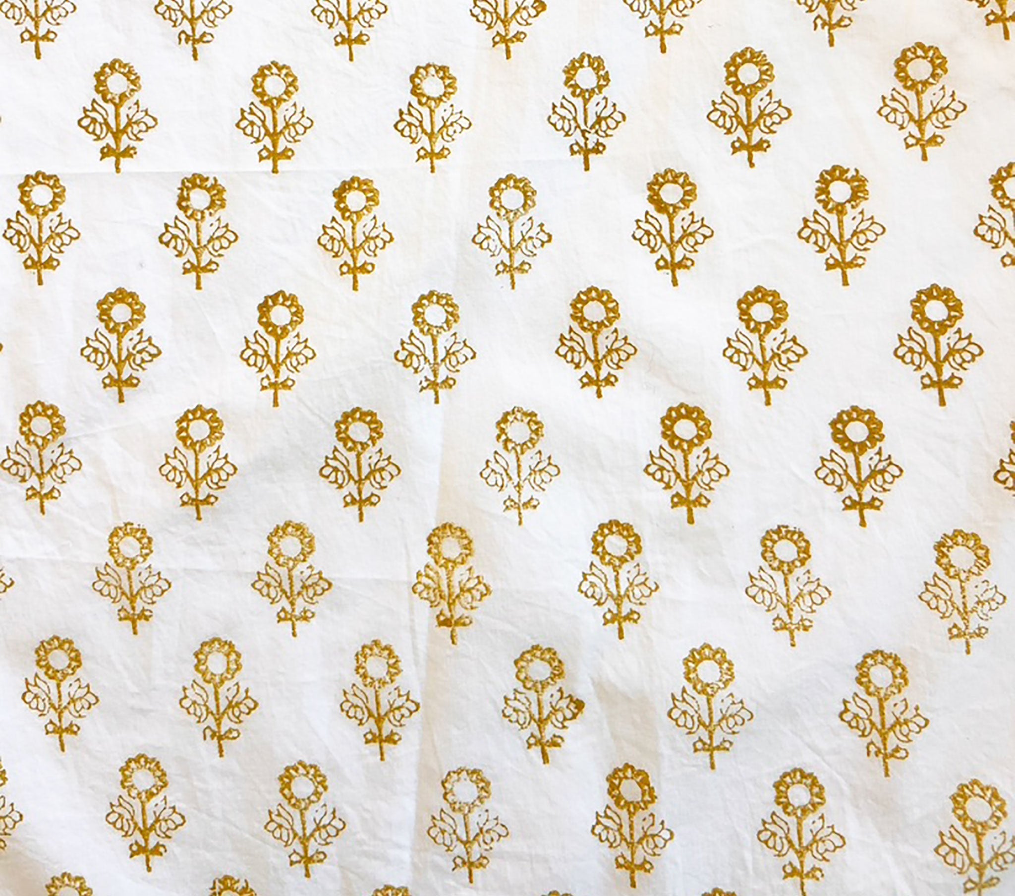 HMD -- HILDE DRESS -- CREAM SUNFLOWER BLOCK PRINT