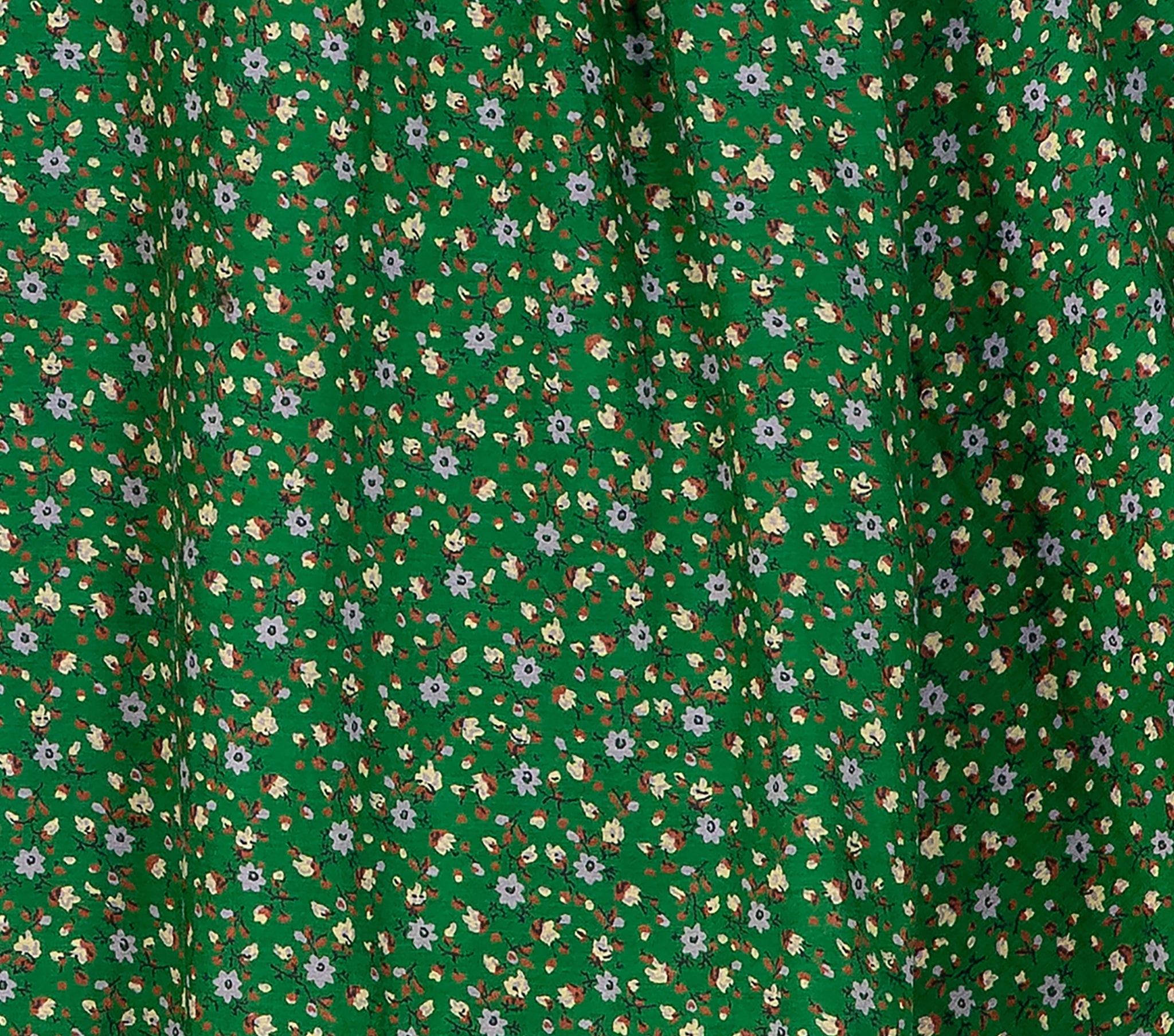 HMD -- BAUDOIN DRESS -- GREEN MARTHA'S GARDEN PRINT