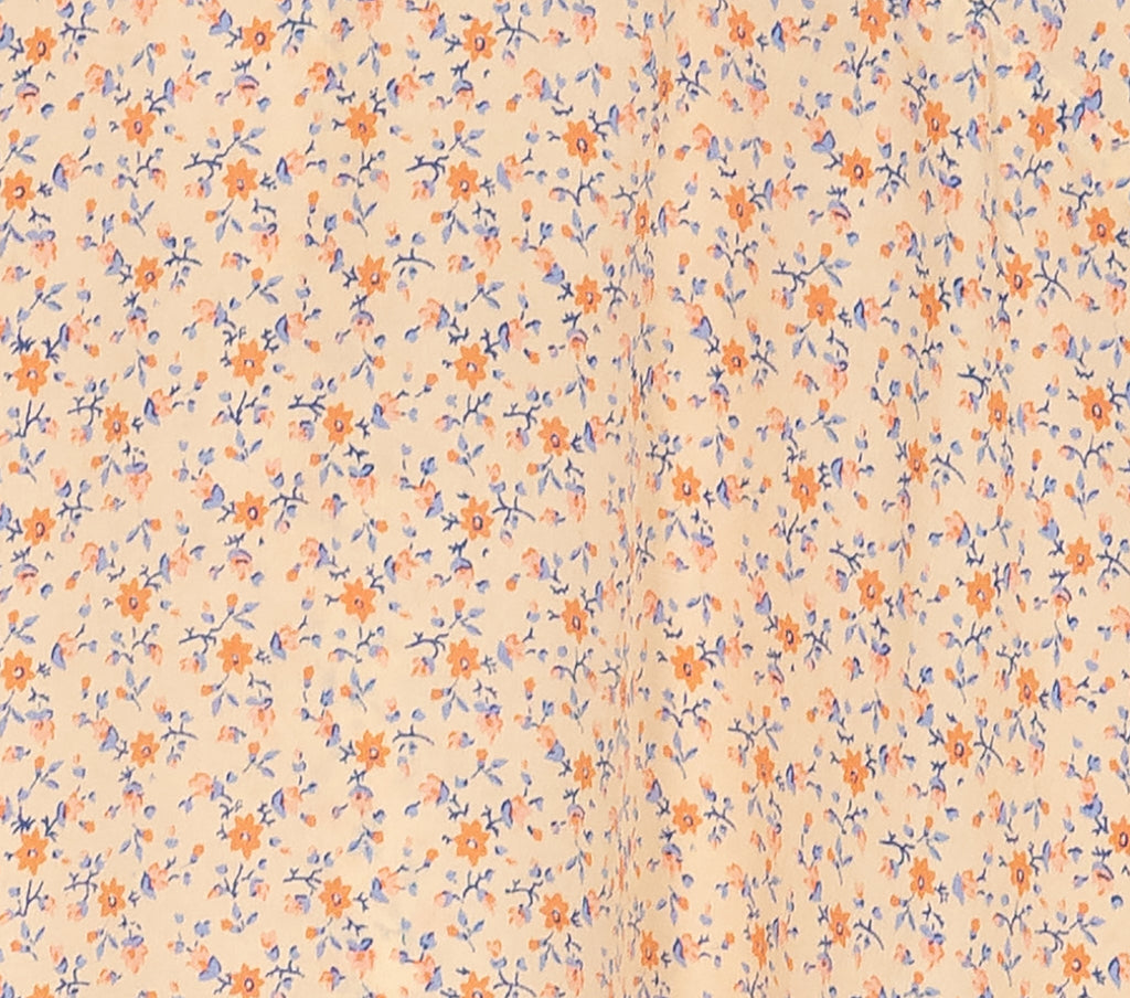 HMD -- OLIVE DRESS -- PEACH MARTHA'S GARDEN PRINT