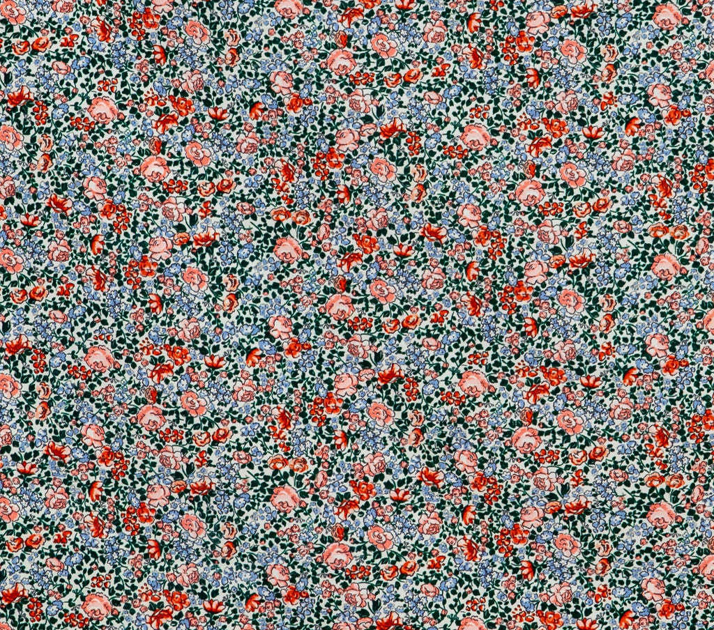 HMD -- CHESTNUT DRESS -- WHITE PETIT JARDIN PRINT